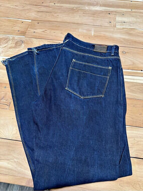 Raleigh Denim Straight Leg Jeans Blue Waist 40